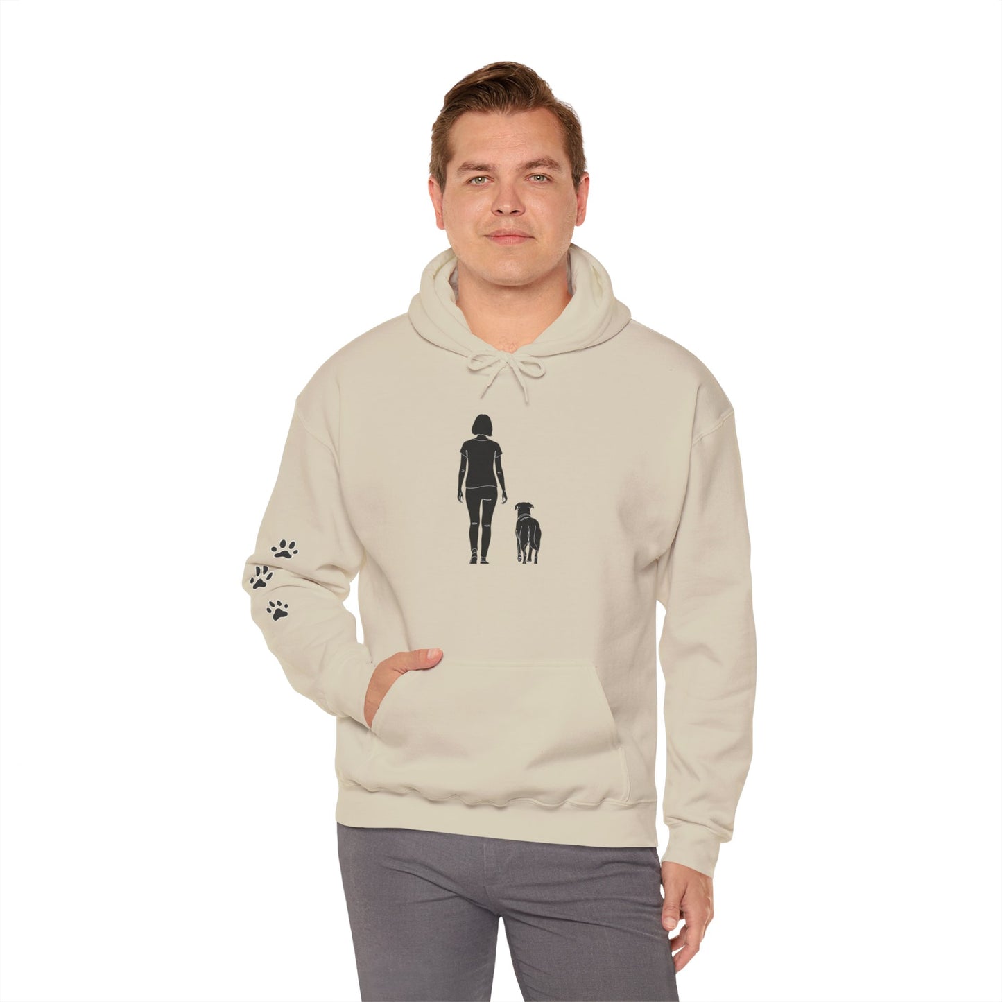 Always With You – Minimalist Dog Lover Hoodie