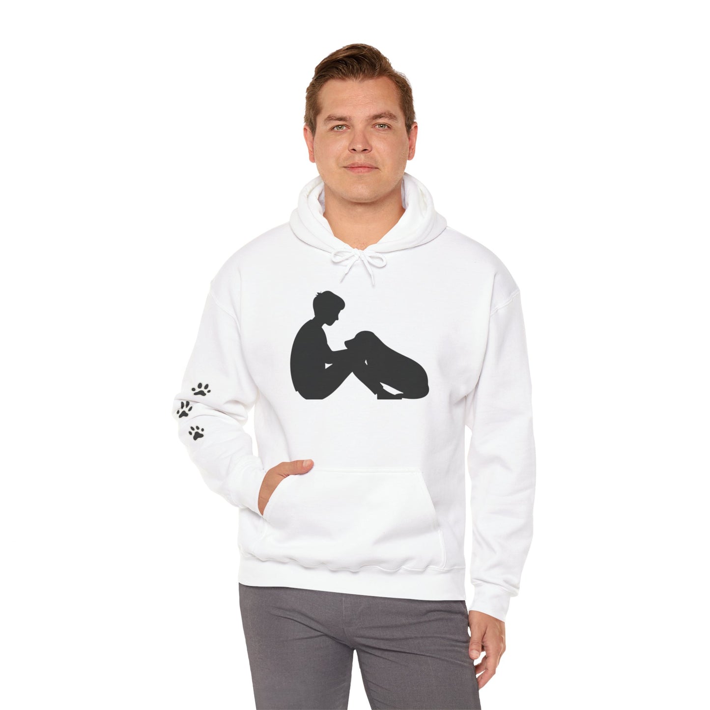 Quiet Bond – Minimalist Dog Lover Hoodie