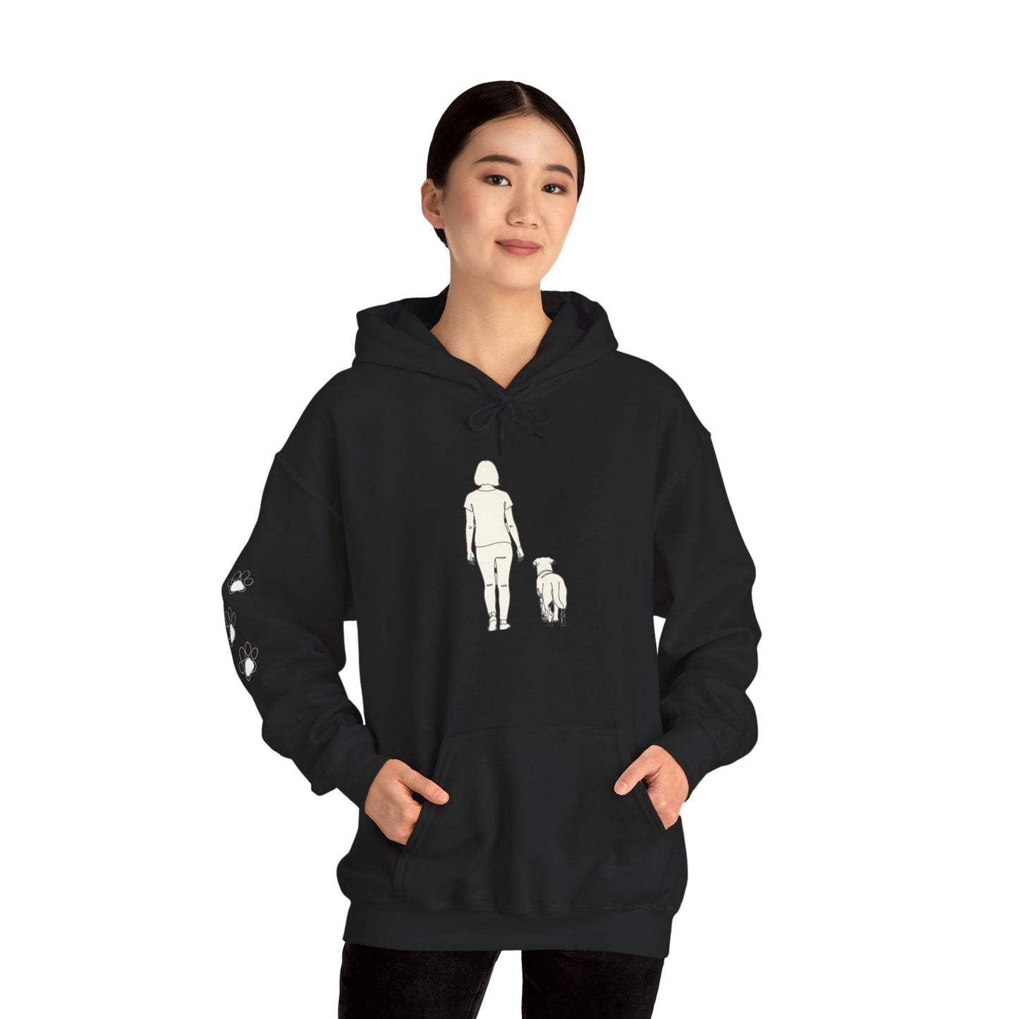 Always With You – Minimalist Dog Lover Hoodie