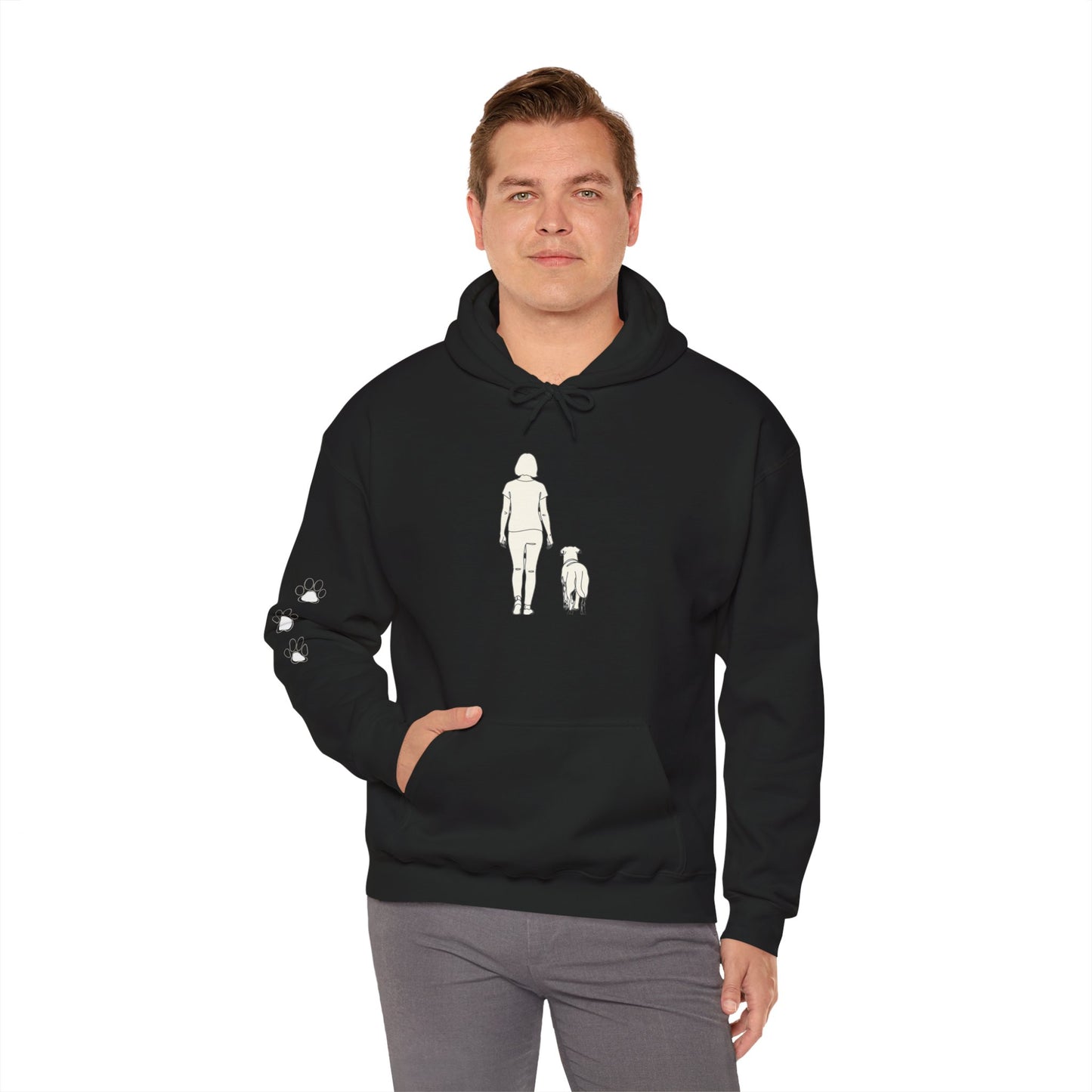 Always With You – Minimalist Dog Lover Hoodie