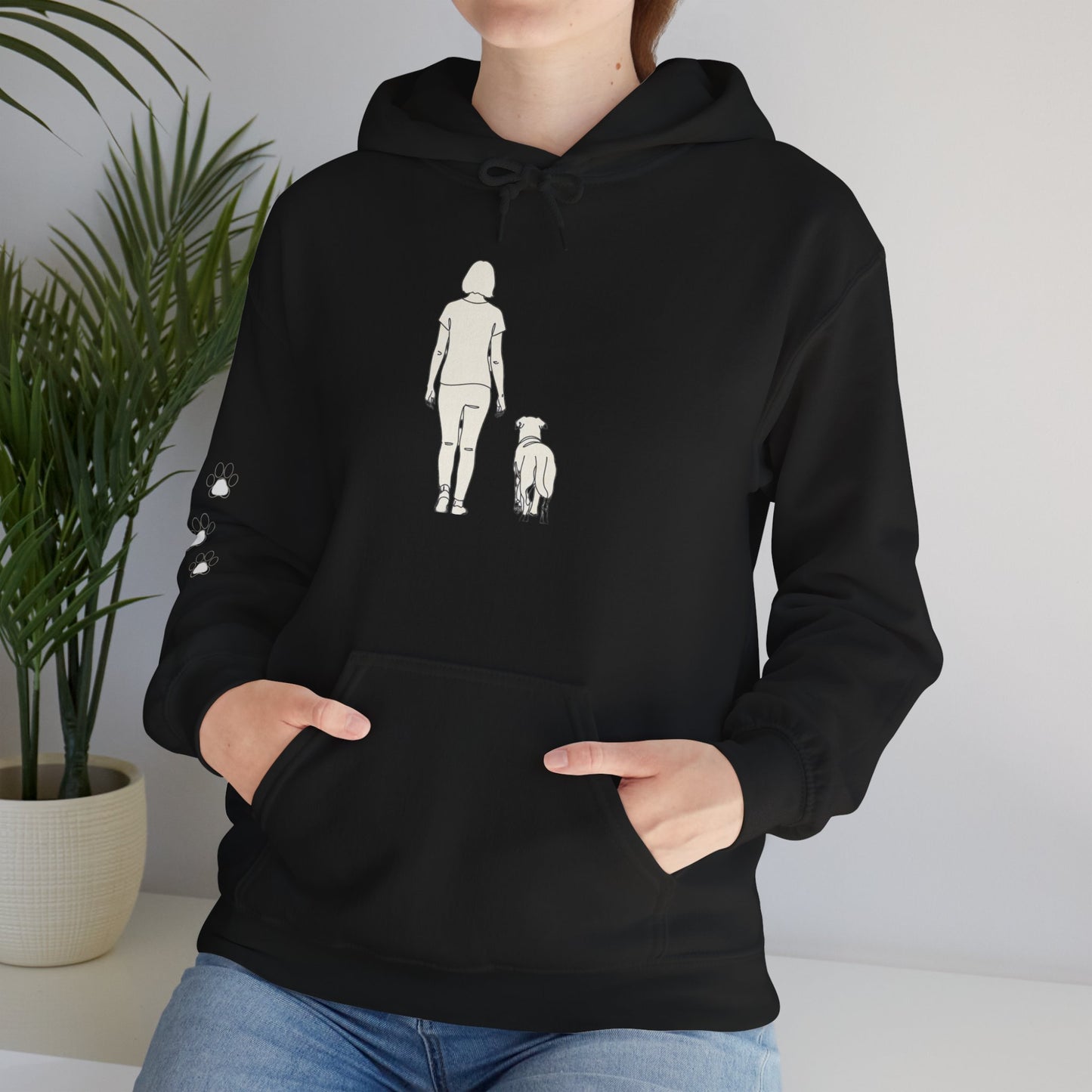 Always With You – Minimalist Dog Lover Hoodie