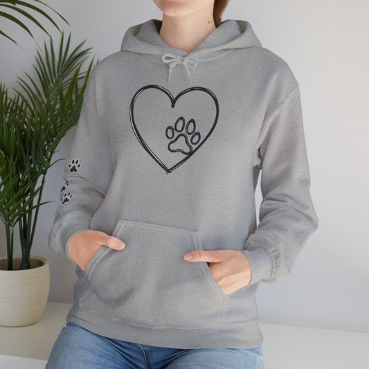 Heart & Paw Hoodie — Because Pets Are Family