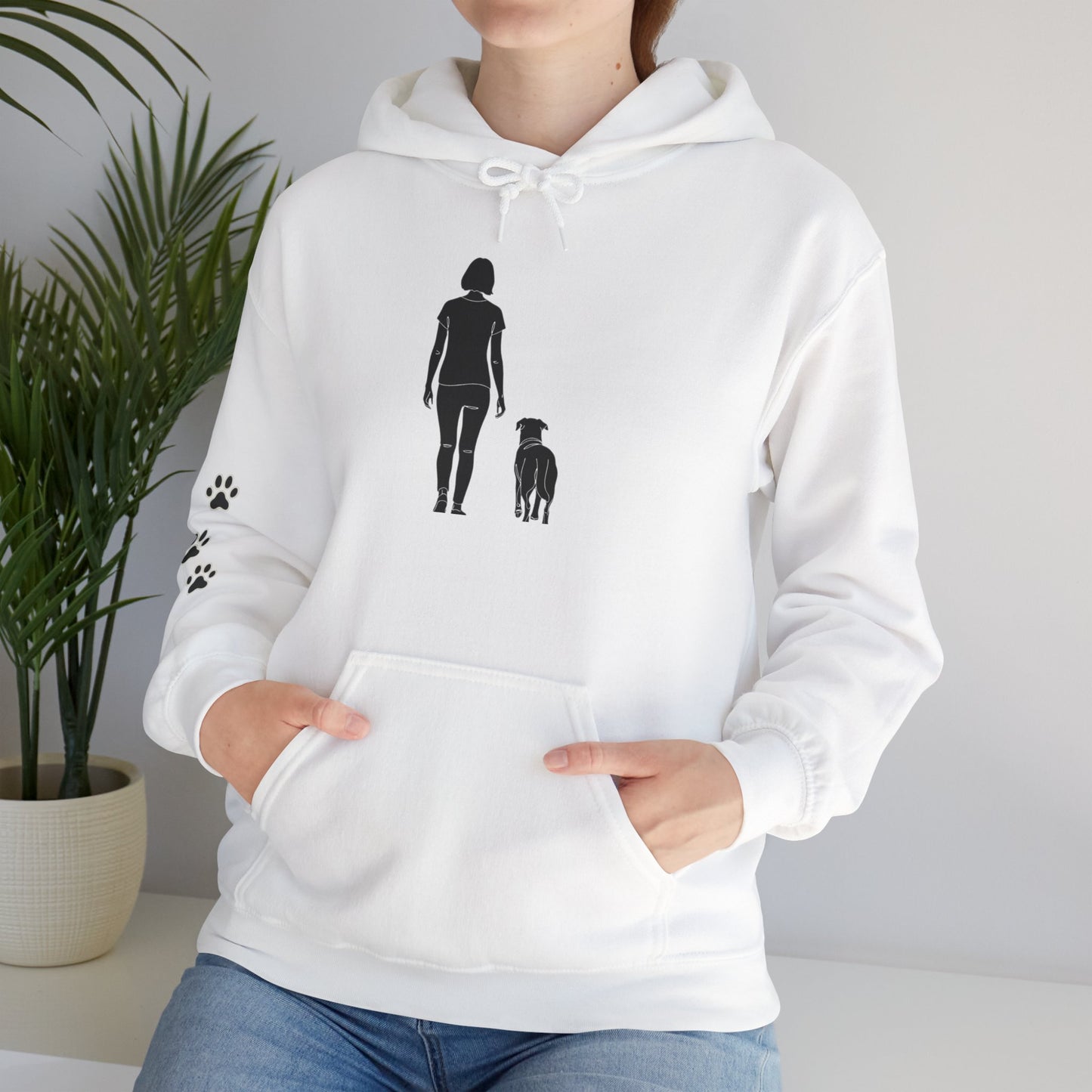 Always With You – Minimalist Dog Lover Hoodie