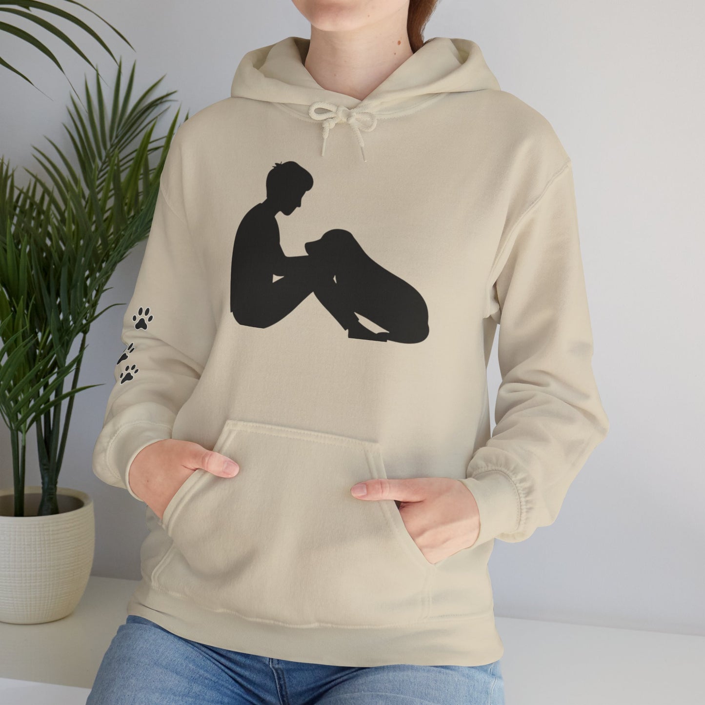 Quiet Bond – Minimalist Dog Lover Hoodie