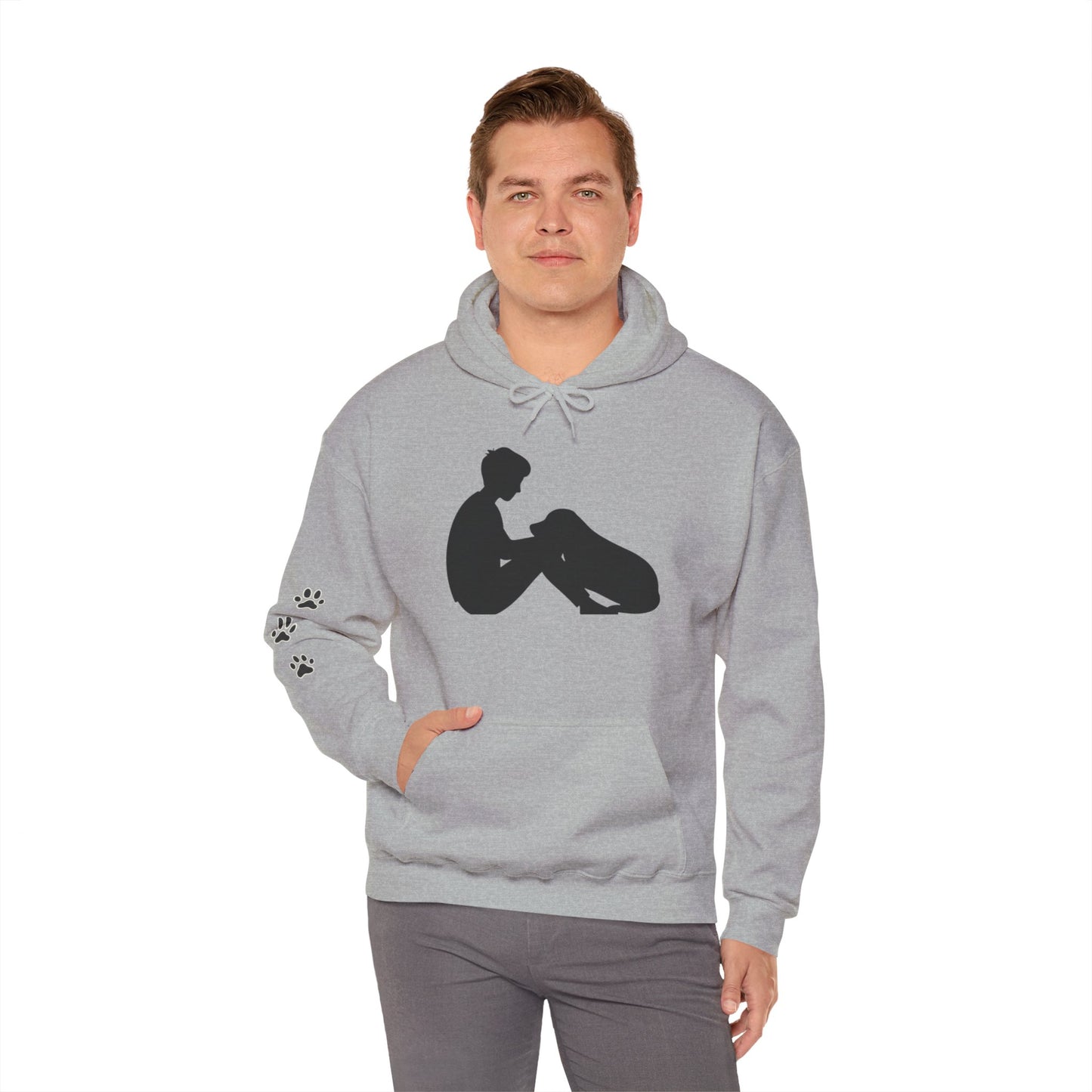 Quiet Bond – Minimalist Dog Lover Hoodie