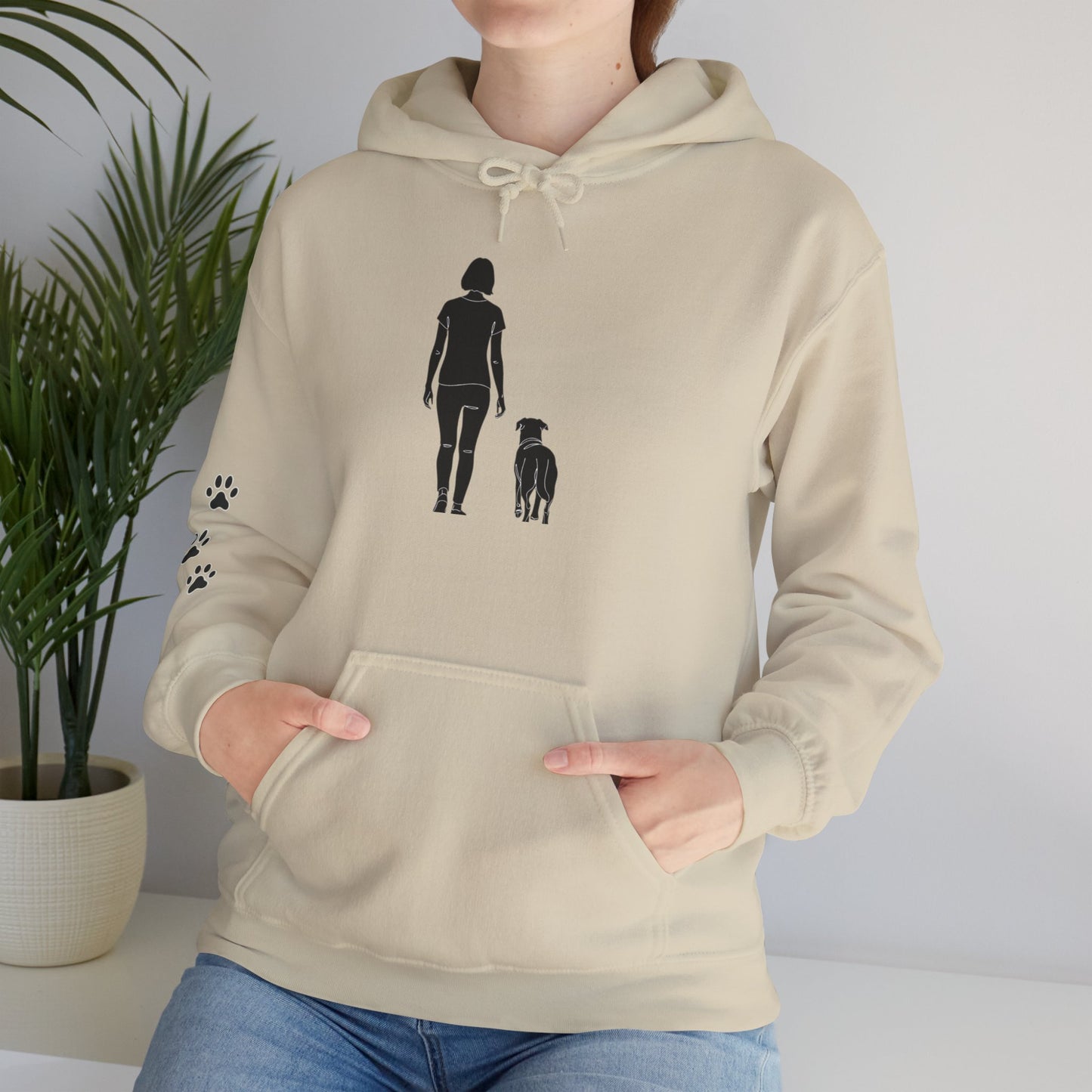 Always With You – Minimalist Dog Lover Hoodie