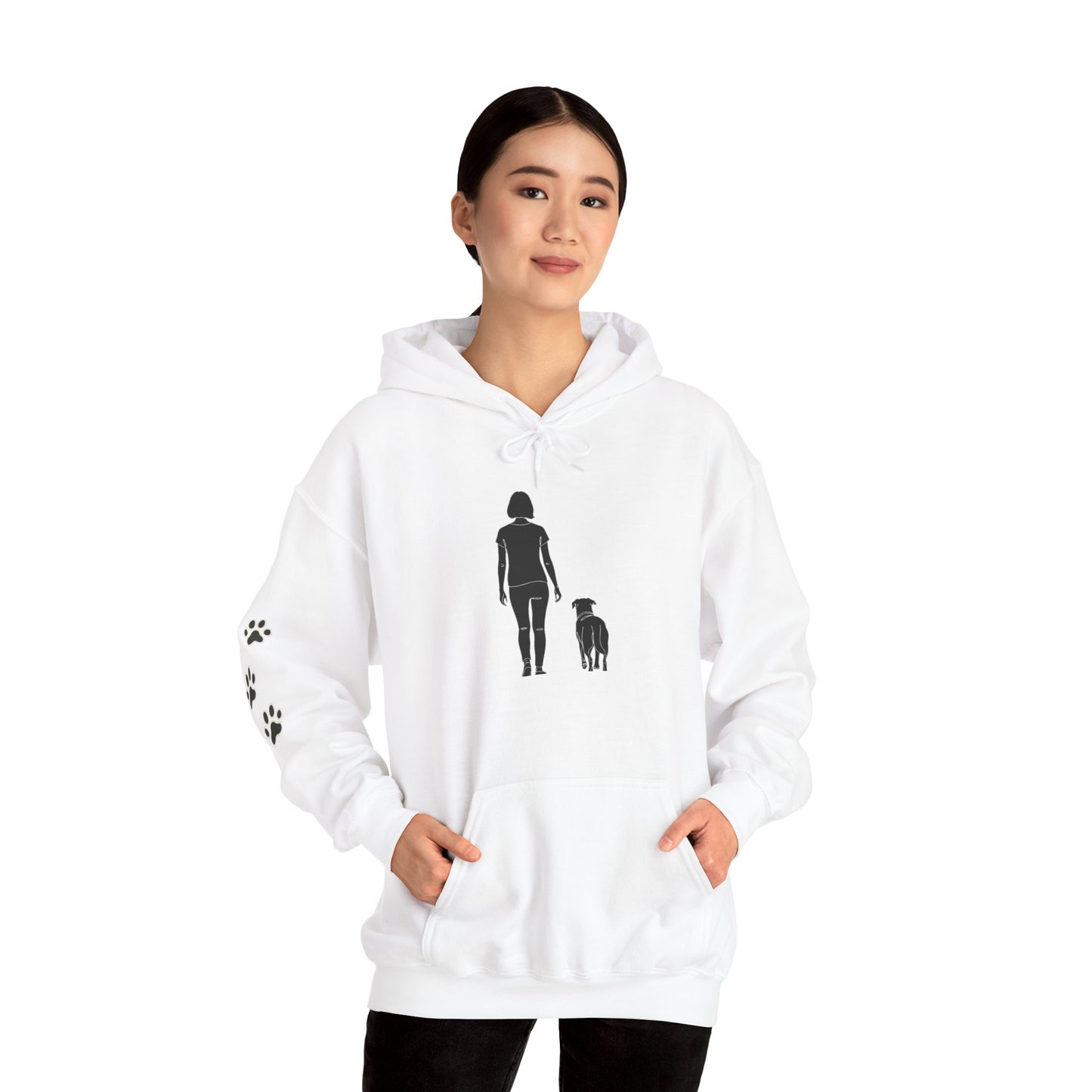 Always With You – Minimalist Dog Lover Hoodie